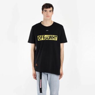 Cotton Printing Short Sleeve Black