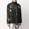 New Field Tie Dye Jacket Loose Fit Dark Green