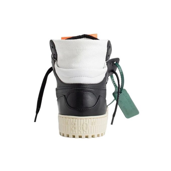 Off Court 3.0 Leather Canvas “Black White Orange”