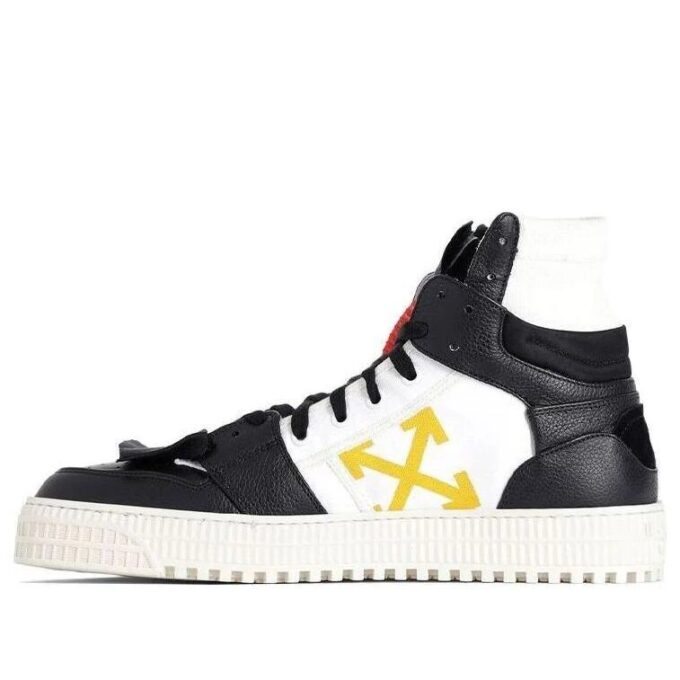 Off-Court High-Top Skate shoe Black/Yellow