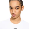 Off Stamp Ribbed Basic T-Shirt