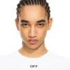 Off Stamp Ribbed Long-Sleeved Crewneck