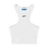 Off Stamp Ribbed Rowing Top