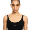 Off Stamp Ribbed Tank Top