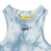 Off Stamp Tie-Dye Ribbed Dress
