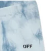 Off Stamp Tie-Dye Ribbed Shorts