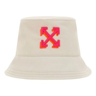 Off-White Arrow Bucket Hat “Beige Fuchsia”