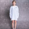 Off-White Arrow Round Neck White Hoodie