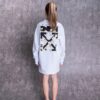 Off-White Arrow Round Neck White Hoodie