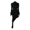 Off-White Asymmetric Dress “Black”