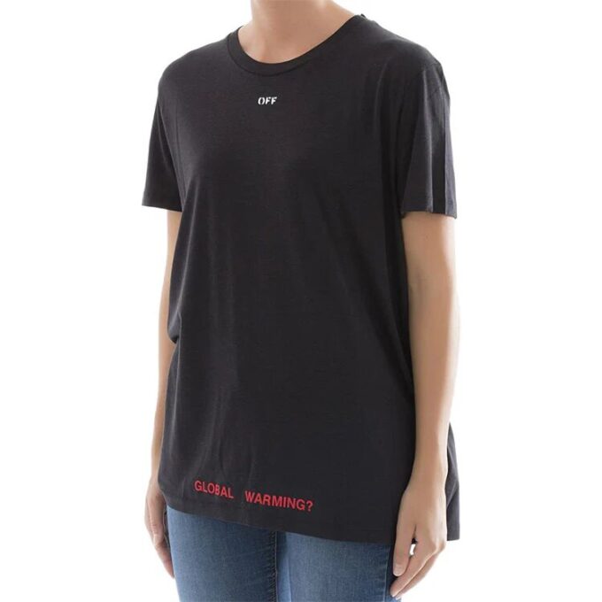 Off-White Back Cherry Blossoms Arrows Sketch Print Short Sleeve