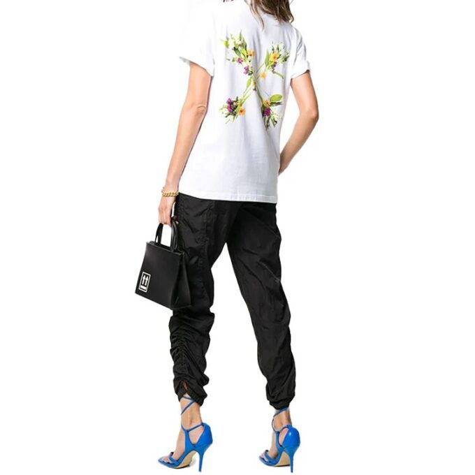 Off-White Back Flowers Arrow Short Sleeve White