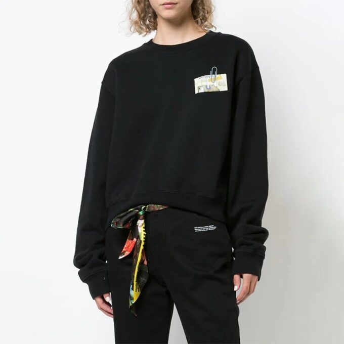 Off-White Back Large Printing Loose Black