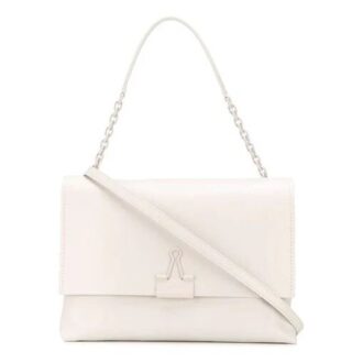 Off-White Binder Clip Soft shoulder bag White