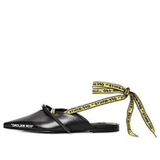 Off-White Black Slippers