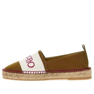 Off-White Bookish Slip-On Espadrilles “Brown White”