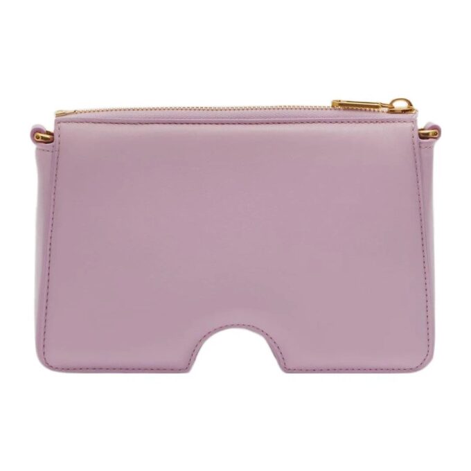 Off-White Burrow Leather Shoulder Bag “Lilac”