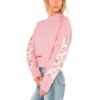 Off-White C O Virgil Abloh FW Cherry Blossom Crop Cotton Sweatshirt