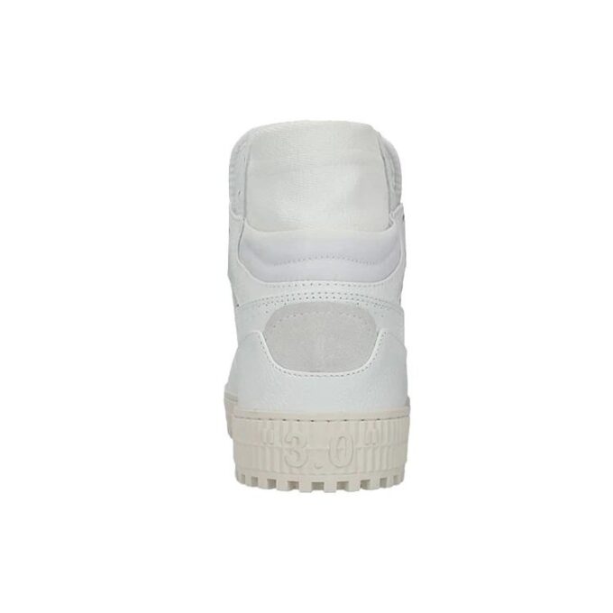 Off-White C/O Virgil Abloh Retro High Top Casual Skate Shoes White
