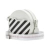 Off-White c/o Virgil Abloh Stripe Printing Circular White Shoulder Bag