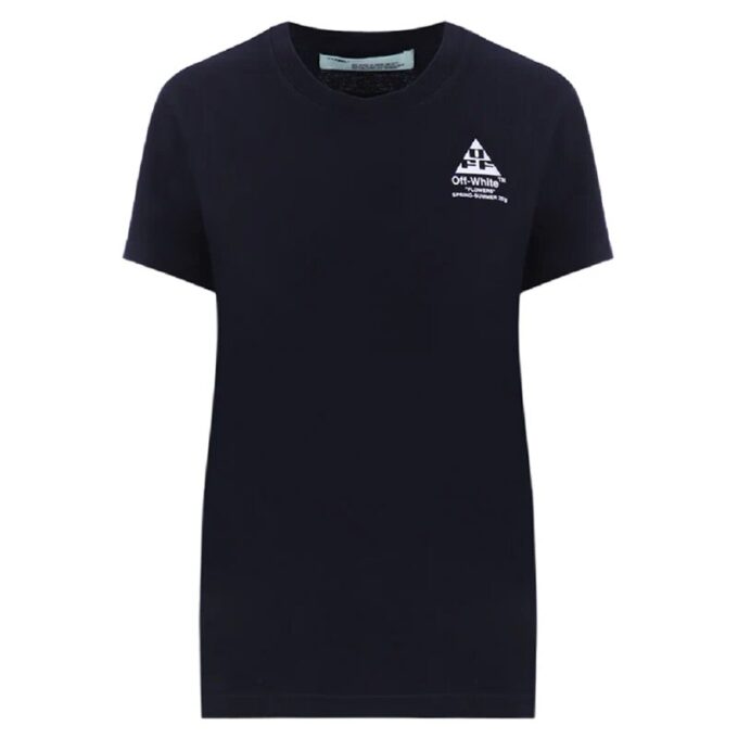 Off-White Carryover Fitted Tee “Black Flower Pattems”