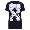 Off-White Carryover Fitted Tee “Black Flower Pattems”