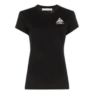 Off-White Cotton Arrows Sketch Print Short Sleeve