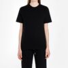 Off-White Cotton Short Sleeve Black
