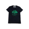 Off-White Cotton Short Sleeve Black