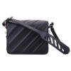 OFF WHITE Cowhide Black Shoulder Messenger Bag