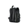 Off-White Cowhide Contrast Striped Drawstring Backpack Brown