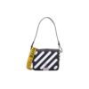 OFF WHITE Cowhide Stripe Black Messenger Bag “Black White”