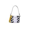OFF WHITE Cowhide Stripe Black Messenger Bag “Black White”