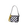OFF WHITE Cowhide Stripe Black Messenger Bag “Black White”