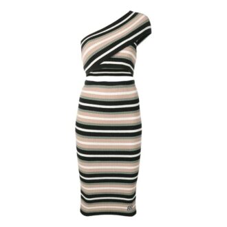 Off-White Criss Cross Knit Dress “Multi-Color”
