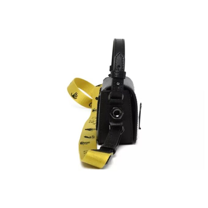 Off-White Deceleration Leather Bag Little Size Black