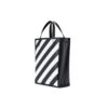 Off-White Deceleration Leather Casual Bucket Bag Black