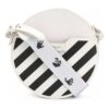 Off-White Deceleration Stripe Leather Bag White