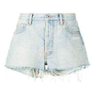 Off-White Denim Light Blue Shorts