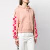 Off-White Detachable Sleeve Casual Loose Fit Pink