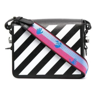 Off-White Diag Flap Bag “Black White”