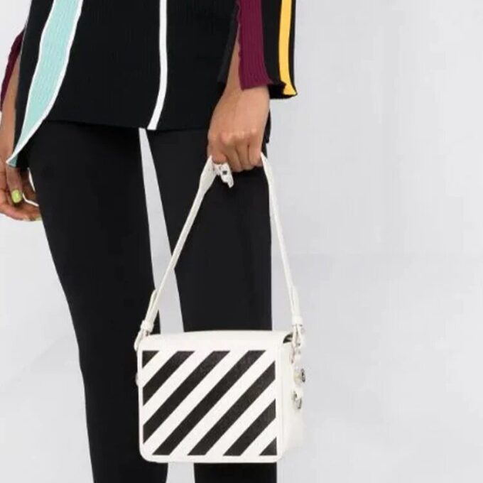 Off-White Diag Logo-plaque Shoulder Bag “White Black”