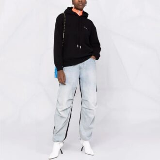 Off-White Diag Regular Hoodie “Black White”