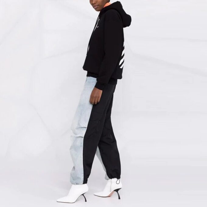 Off-White Diag Regular Hoodie “Black White”