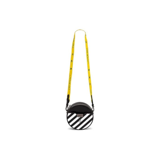 Off-White Diag Round Shape Single-Shoulder Bag Black
