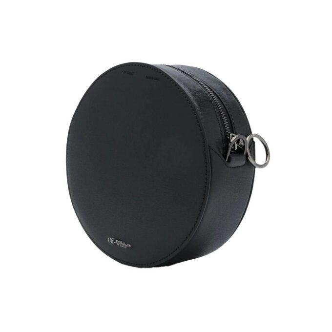 Off-White Diag Round Shape Single-Shoulder Bag Black
