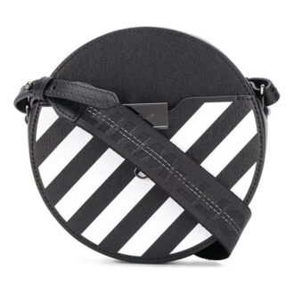 Off-White Diag Round shoulder bag Black