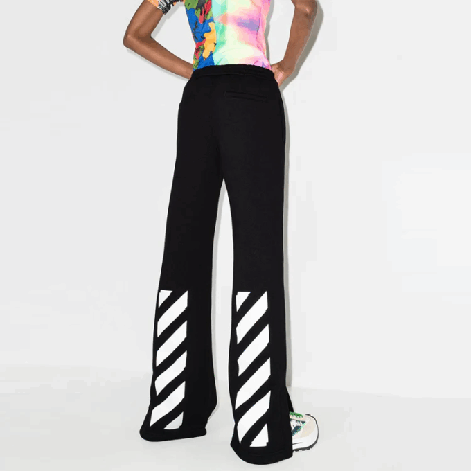 Off-White Diag Tapered Track Pants “Black”