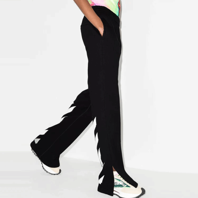 Off-White Diag Tapered Track Pants “Black”