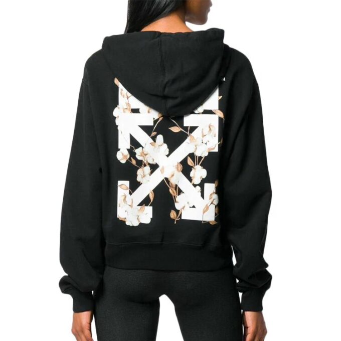 Off-White Diagonal Arrows Print Black
